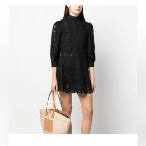 Alice + Olivia black mini dress